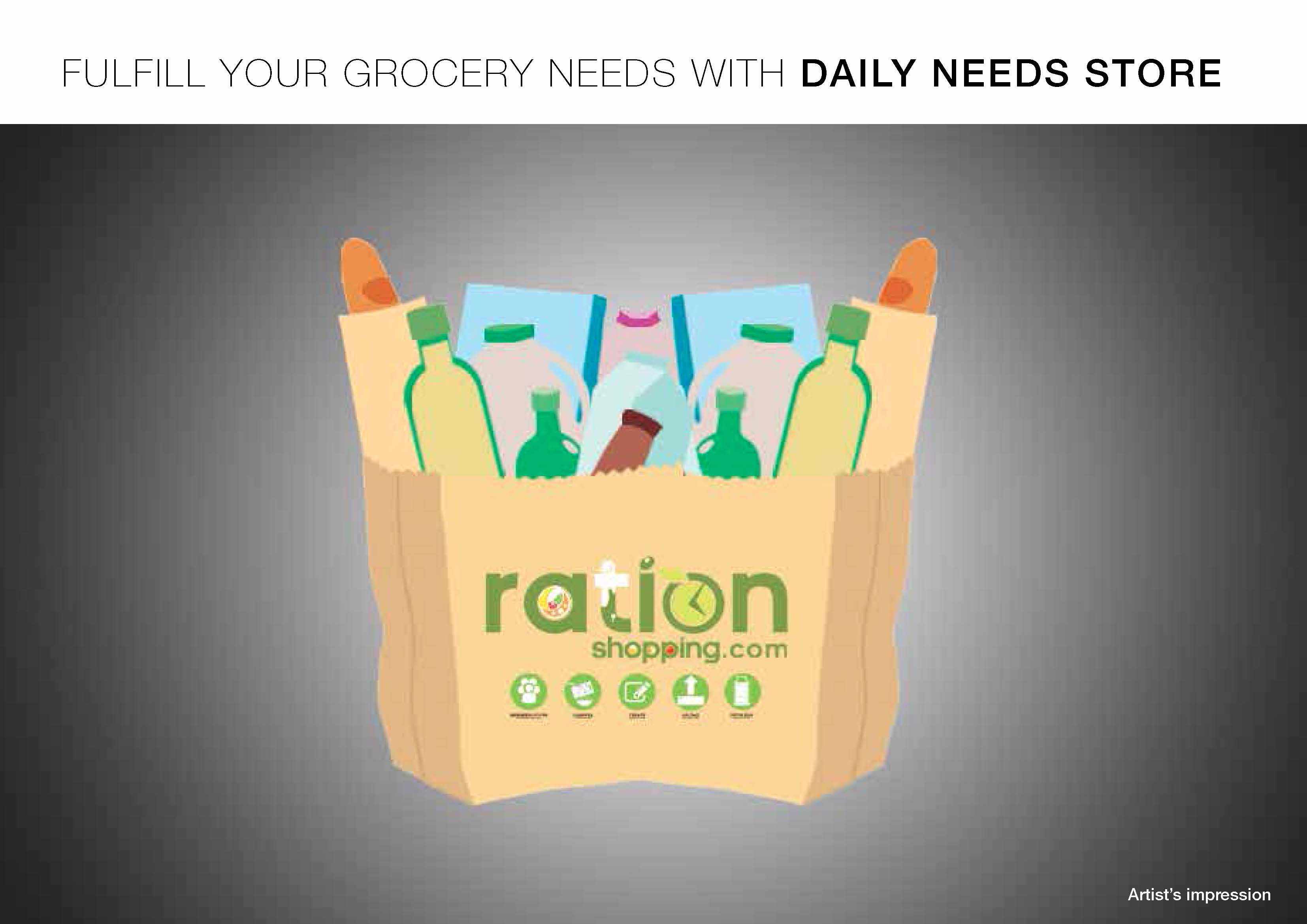 Daily grocery needs with RationShopping.com at Godrej Summit
